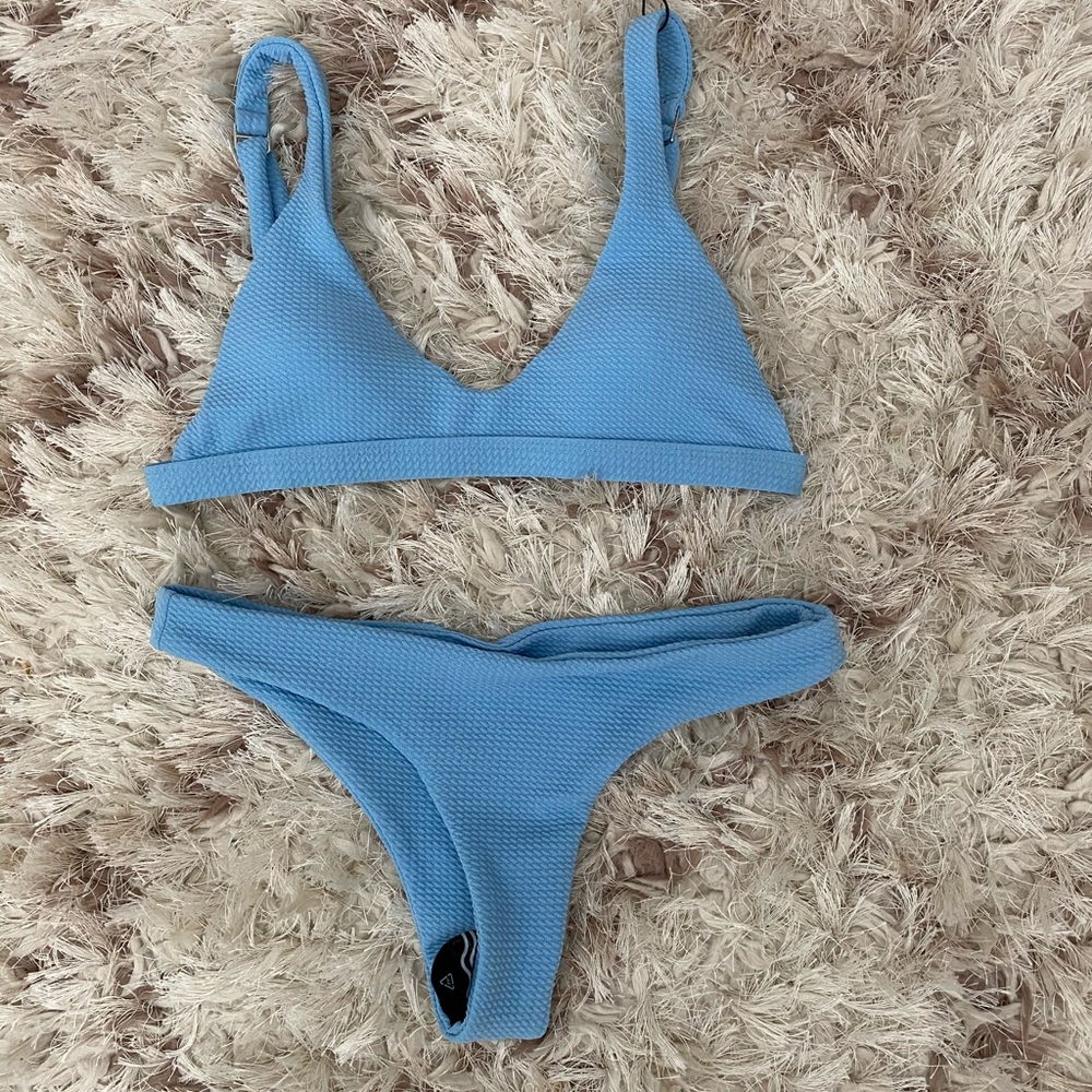 blue zaful bikini